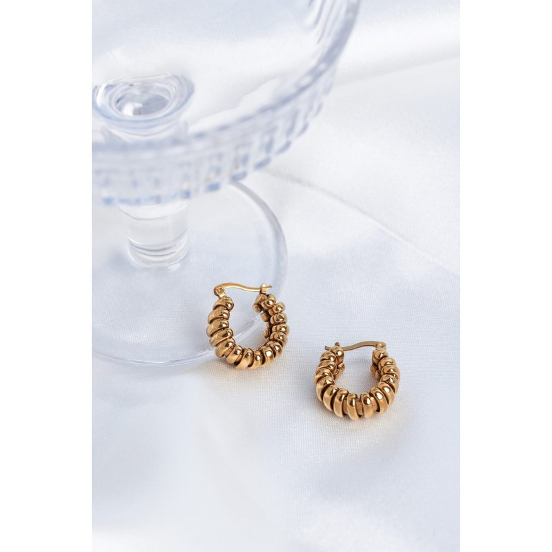 Thumbnail of Looped Gold Hoops image