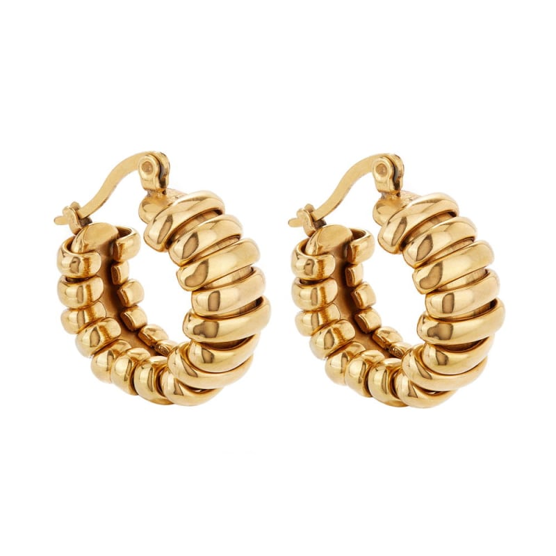 Thumbnail of Looped Gold Hoops image