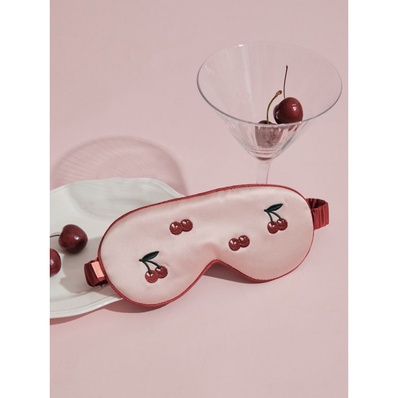 Thumbnail of "Lost Cherries" Silk Sleep Eye Mask image