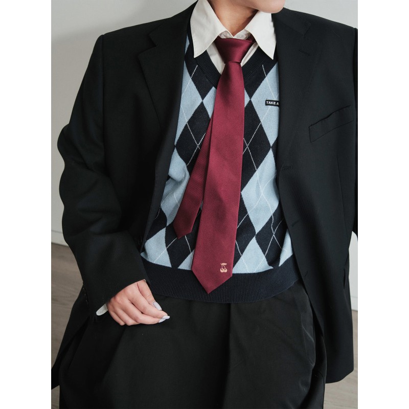 Thumbnail of Lost Cherries Silk Tie - Red image