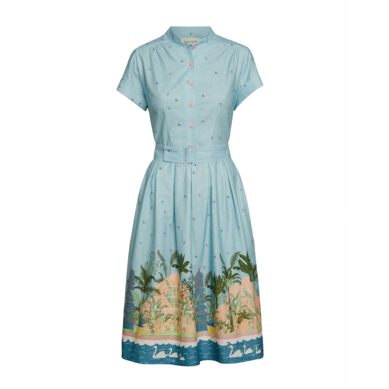 Thumbnail of Louise - Blue Kew Gardens Dress image