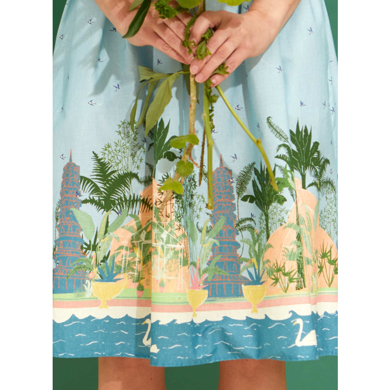 Thumbnail of Louise - Blue Kew Gardens Dress image