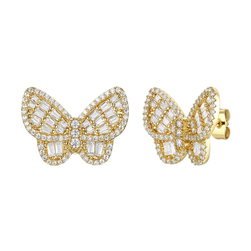 Louise Butterfly Soulmate Stud Earrings, Genevive Jewelry