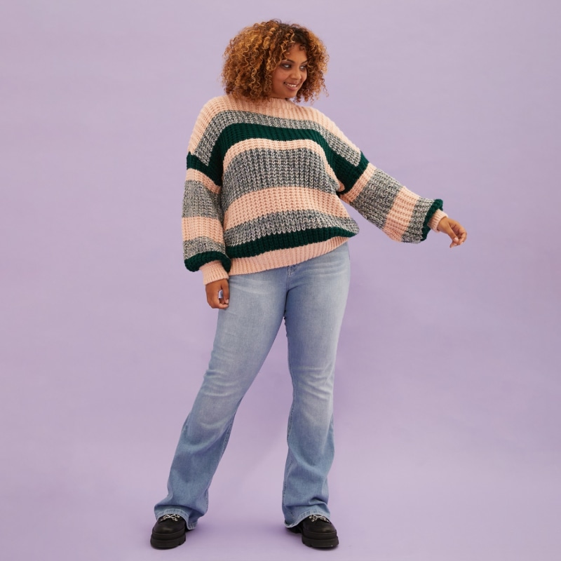 Green balloon best sale sleeve jumper