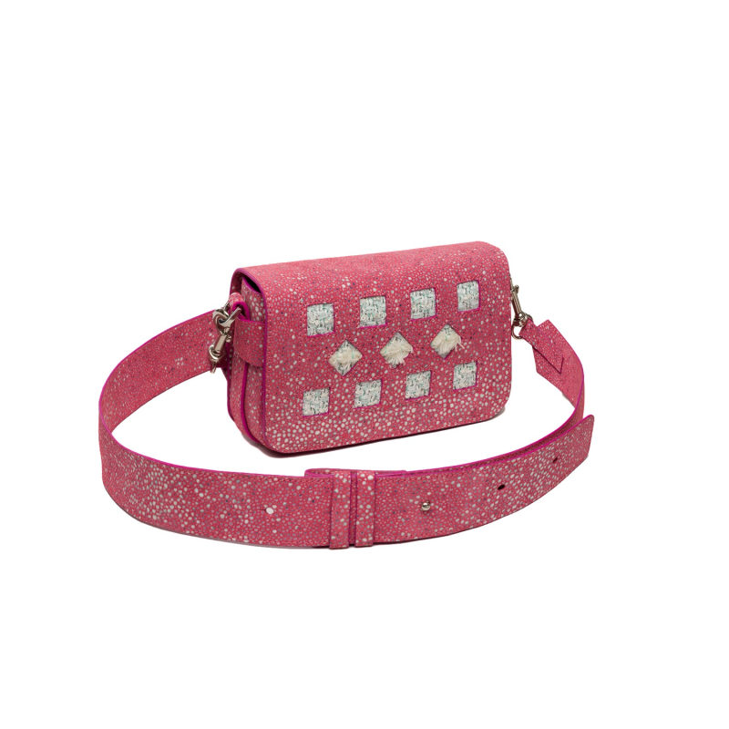 Thumbnail of Loumi Shoulder Bag Pink Terrazzo image