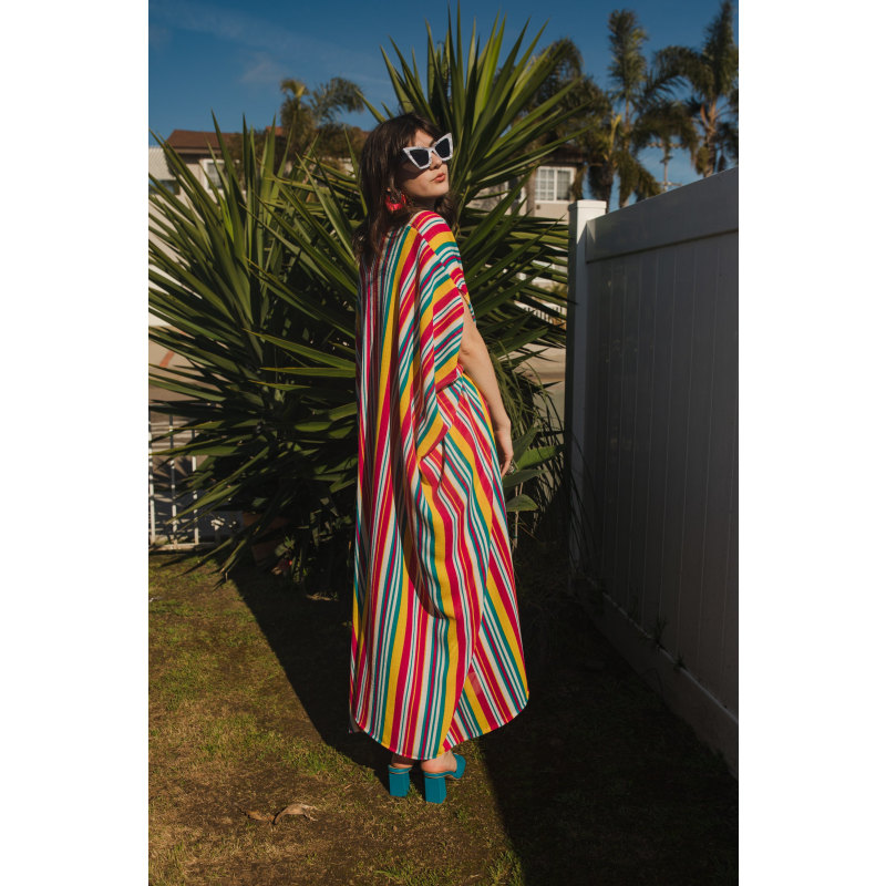 Thumbnail of Lourdes Stripe Caftan Kaftan Dress image