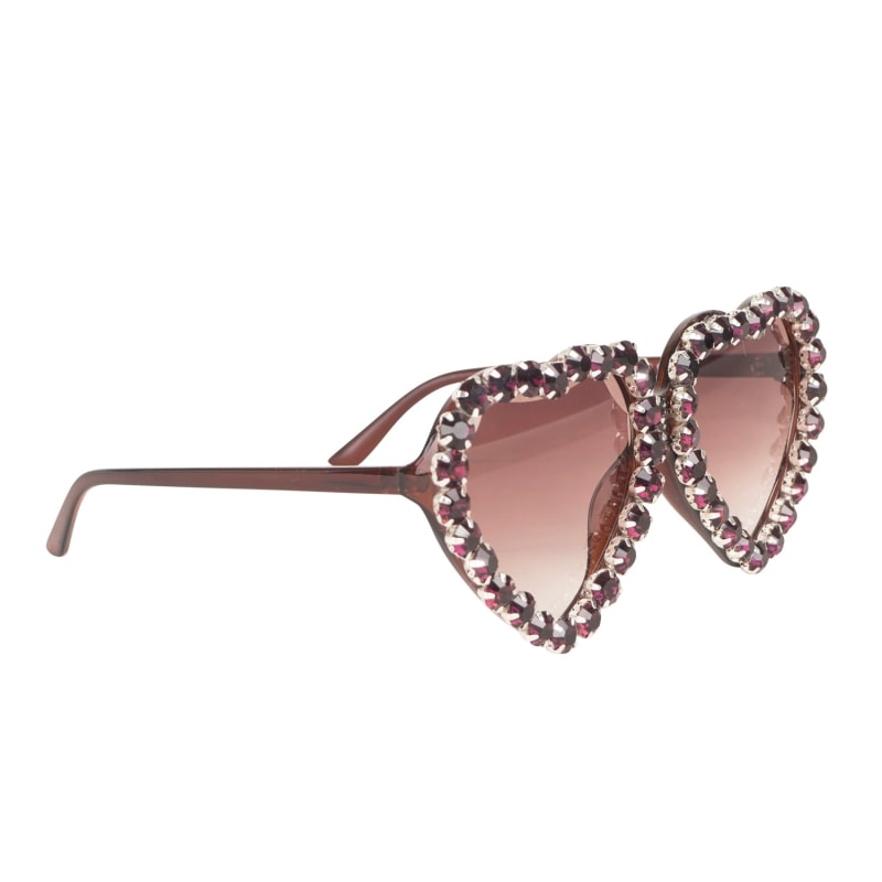 Thumbnail of Bejeweled Heart Sunnies In Amethyst image