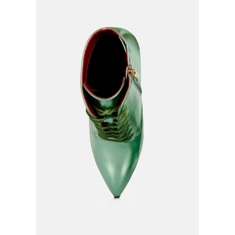 Green metallic ankle on sale boots