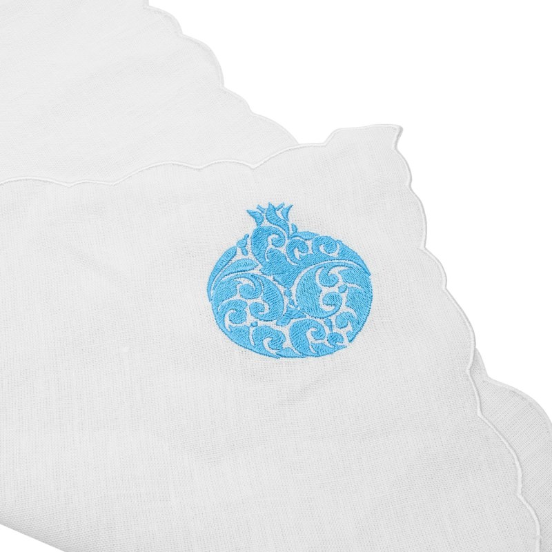 Thumbnail of Turquoise Pomegranate Linen Placemat Set Of 2 image