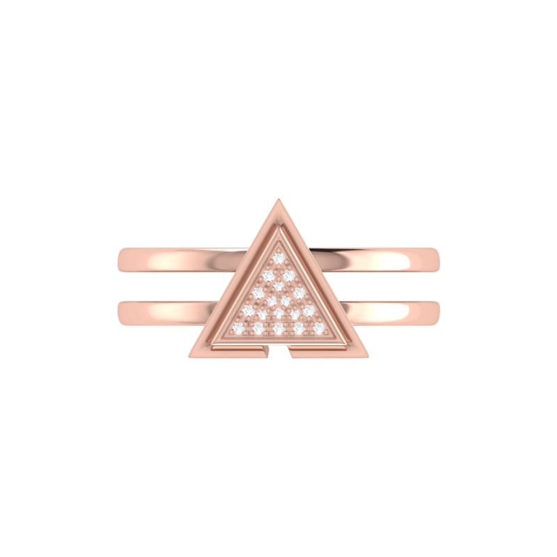 Thumbnail of On Point Ring In 14 Kt Rose Gold Vermeil On Sterling Silver image