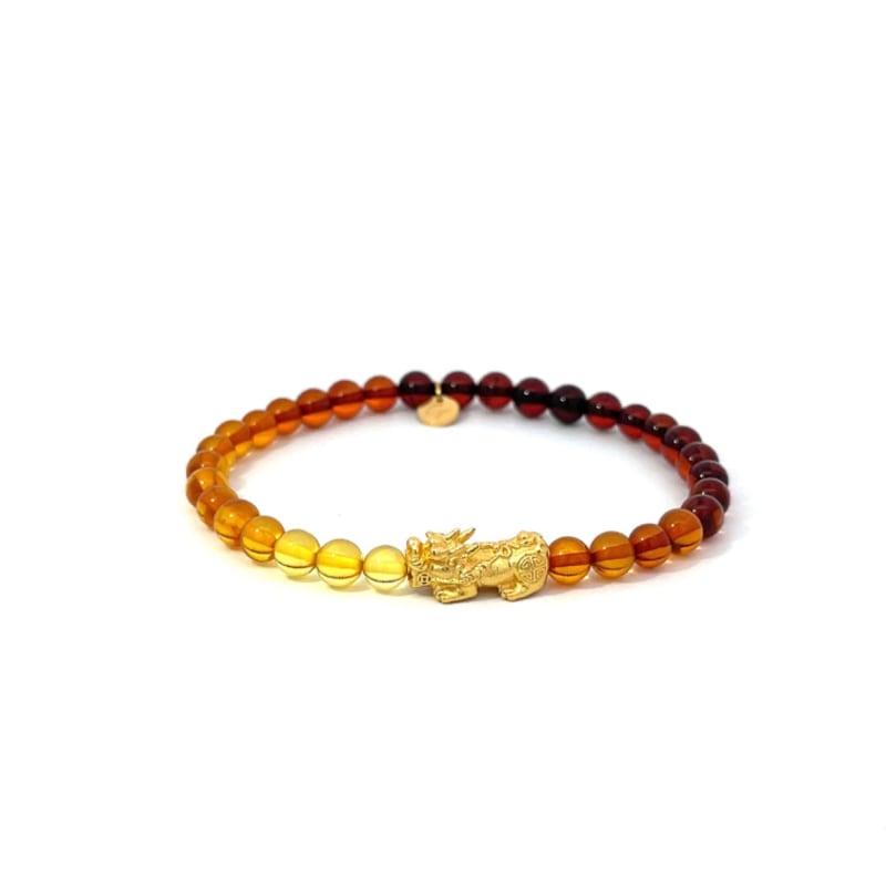 Thumbnail of Lucky Amber - Round Beaded Gradient Bracelet image