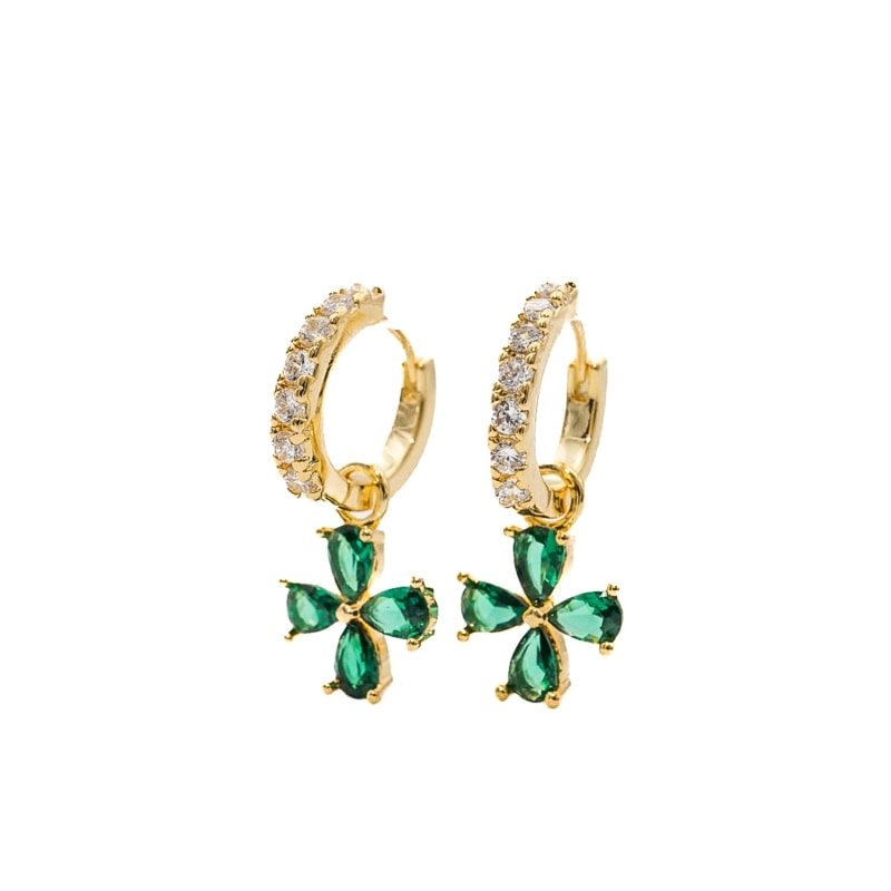 Lucky hoop earrings store