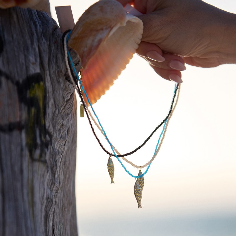 Thumbnail of Lucky Fish Necklace - Ivory image