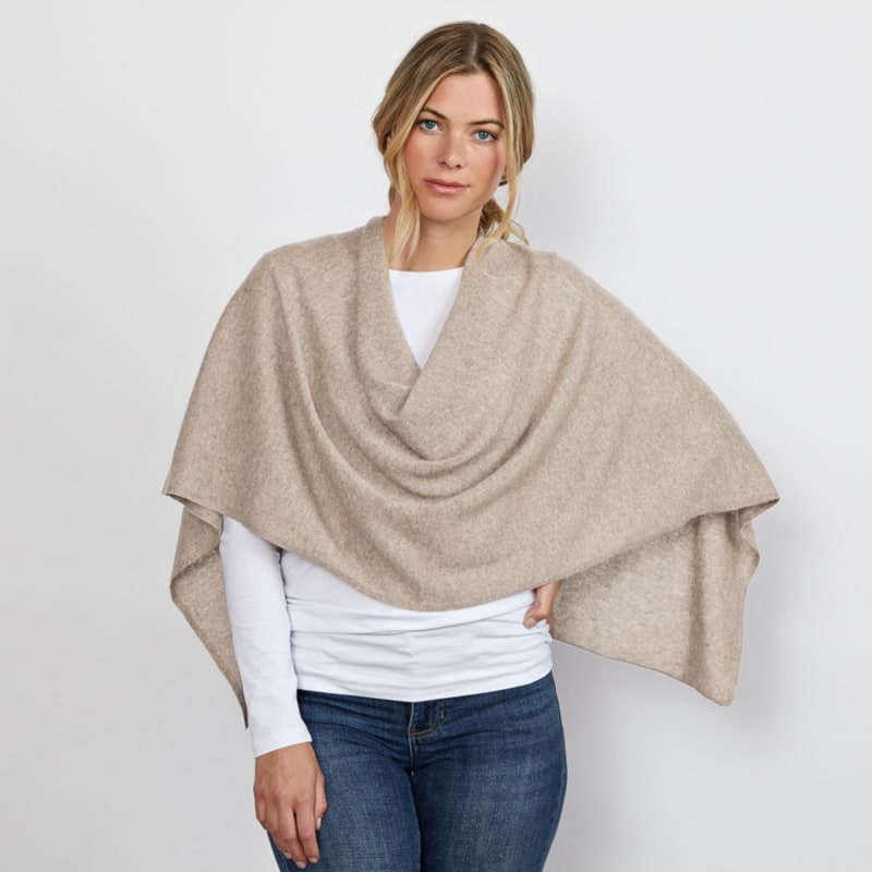 Thumbnail of Lucy Taupe Multi Way Cashmere Wrap image