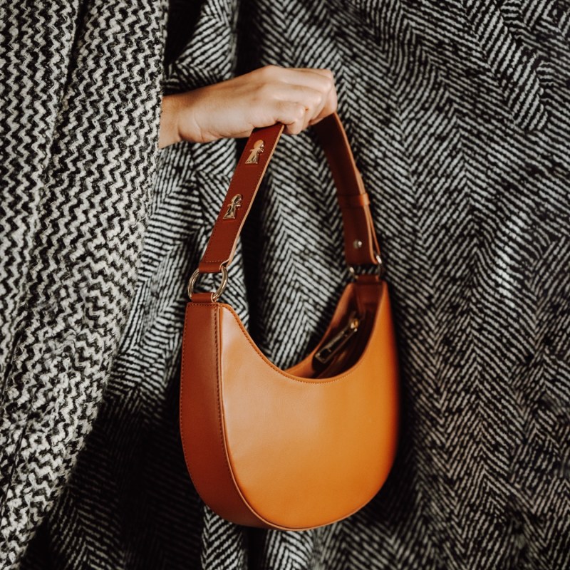 LUNA ICONIC LEATHER HALF MOON BAG