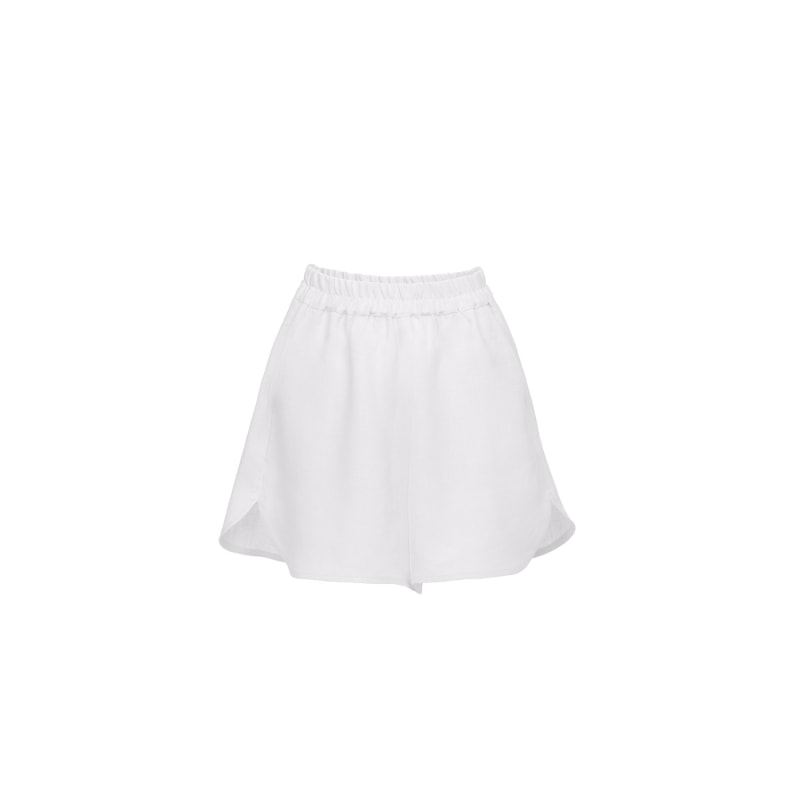 Thumbnail of Luna Linen Shorts In White image