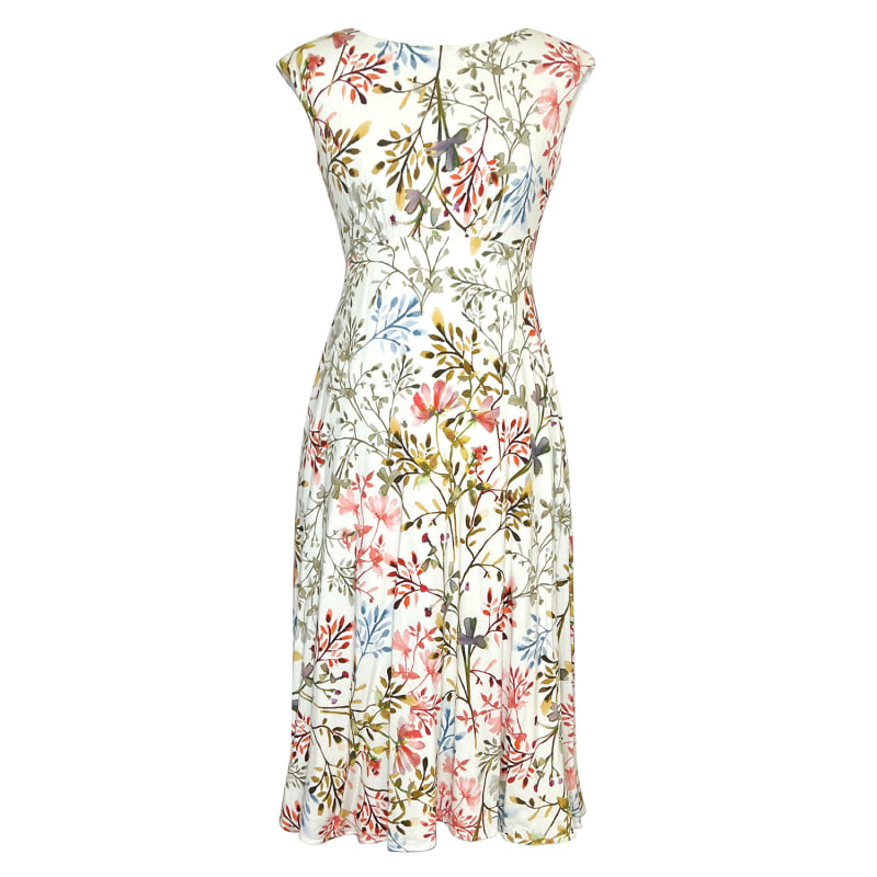 Luna Midi Dress In Watercolour Meadow | Alie Street London | Wolf & Badger