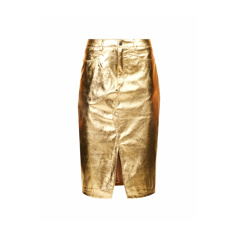 Metallic midi pencil skirt outlet