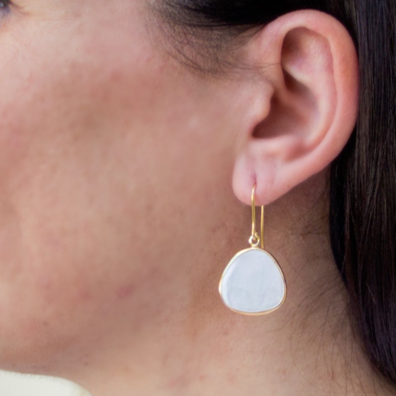 Thumbnail of Tahiti Gold-Plated Whitey Earrings image