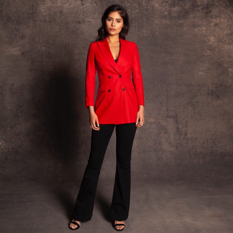 Thumbnail of Linen Jacket Red image