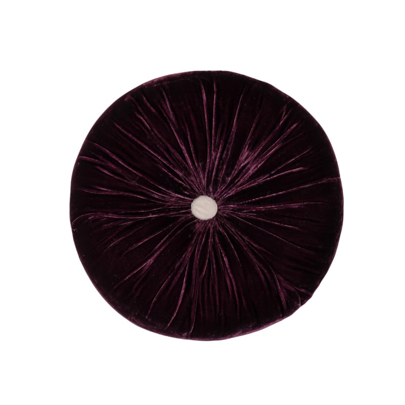 Thumbnail of Velvet  Cushion - Plum - Large image