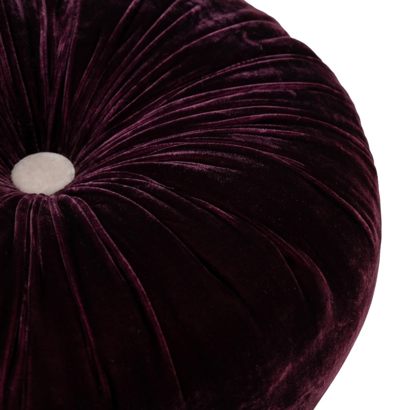 Thumbnail of Velvet  Cushion - Plum - Large image