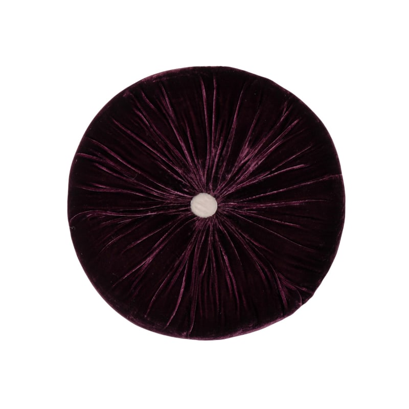 Thumbnail of Velvet Cushion - Plum - Medium image