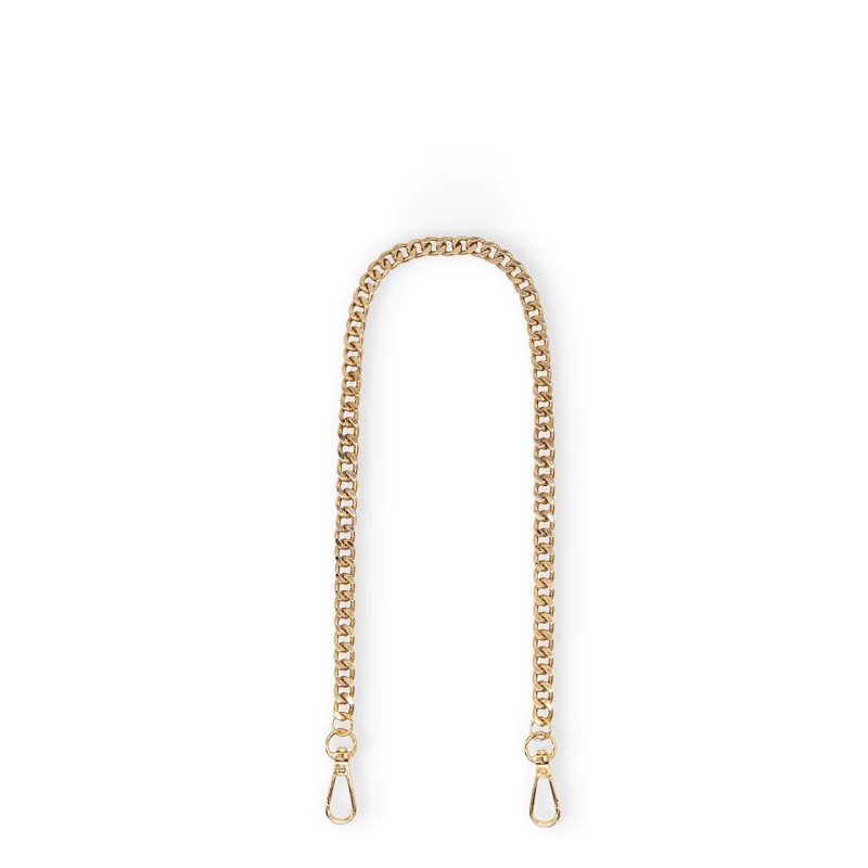 Shoulder strap metal chain gold