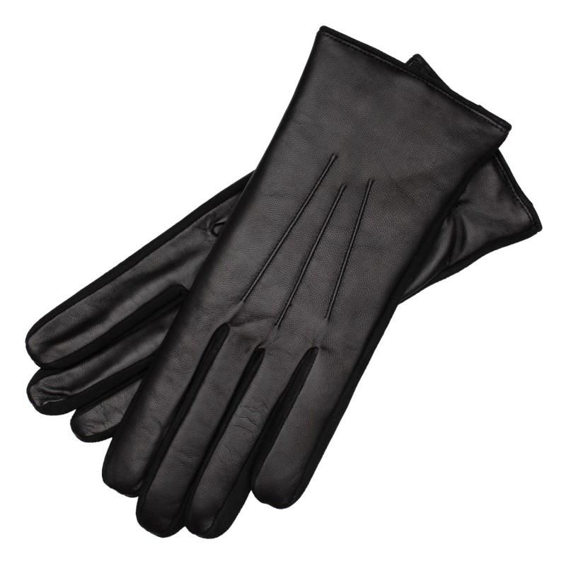 Thumbnail of Hand Made Women's Gloves - Nappa & Suede In Black image