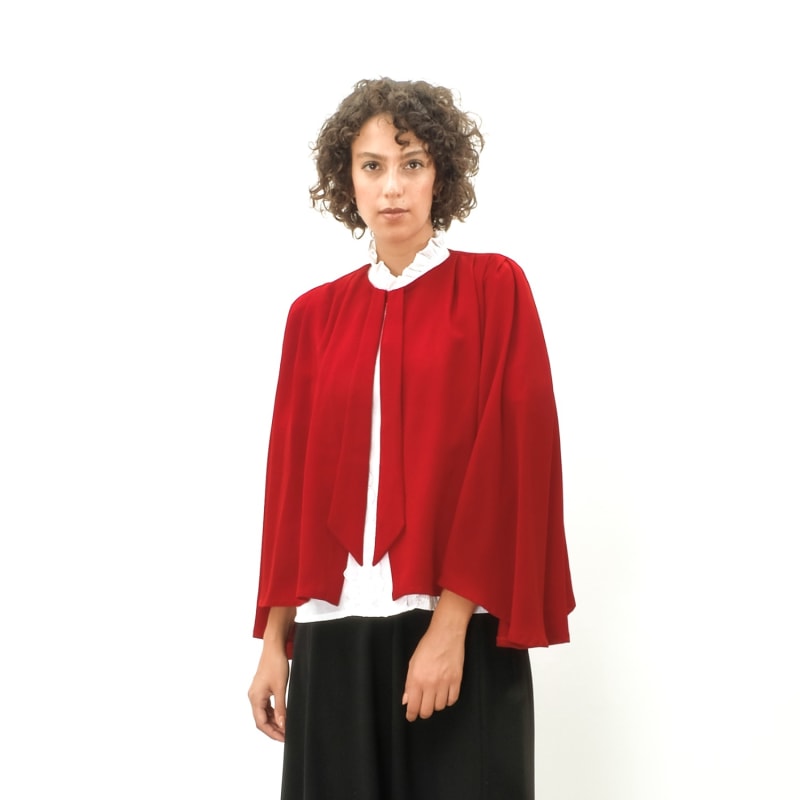 Thumbnail of Red Crepe Cape image