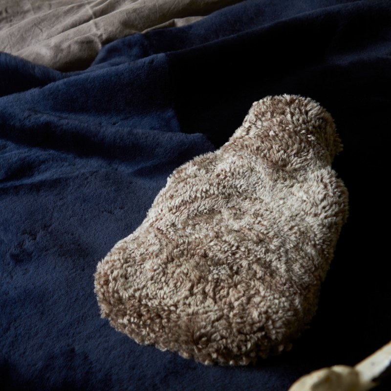 Thumbnail of Sheepskin Hot Water Bottle Cover - Taupe image
