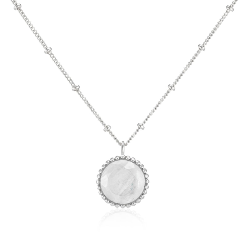 Thumbnail of Barcelona Silver June Birthstone Necklace Moonstone image