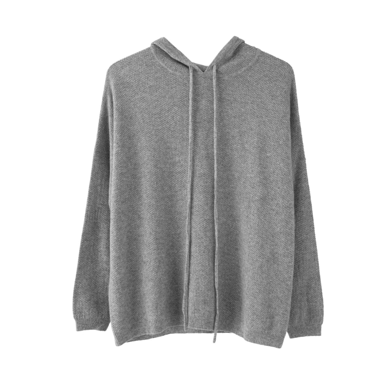 Thumbnail of Cashmere Merino Grey Hoody image