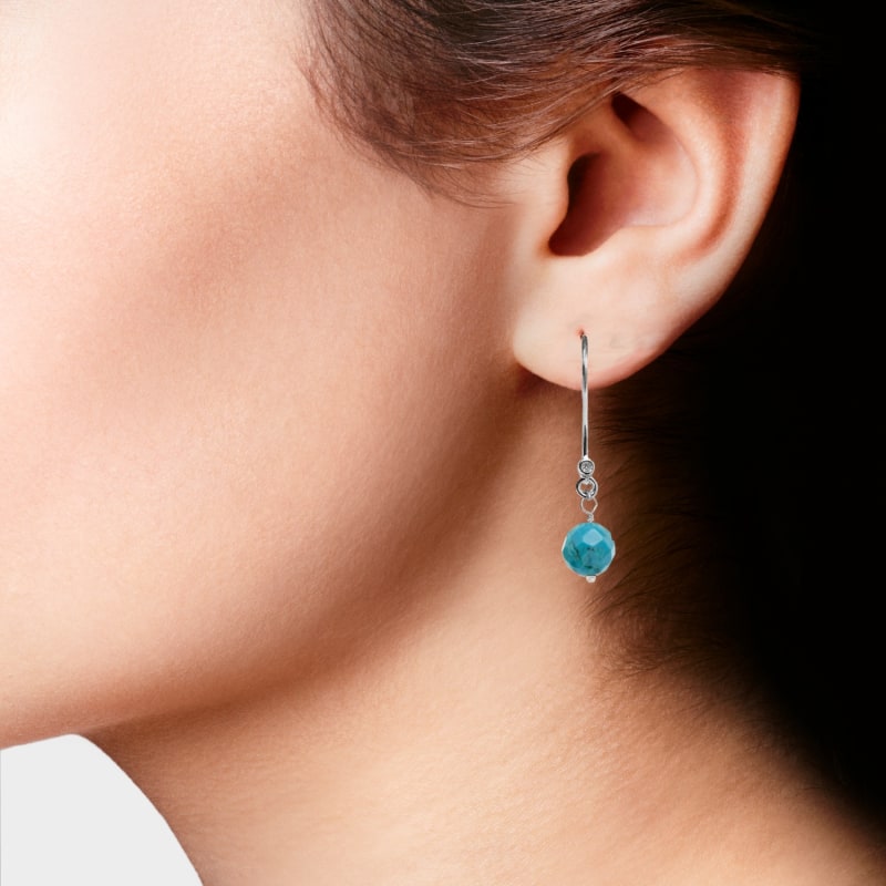 Thumbnail of Turquoise Earrings December Birthstone image