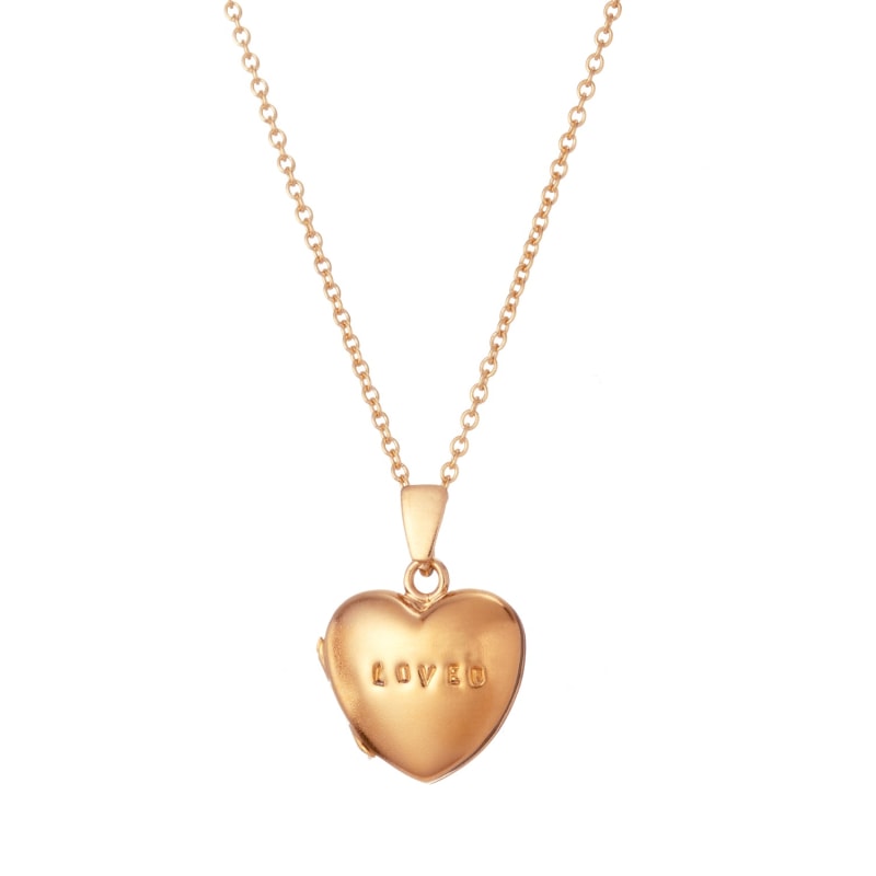 Gold-Plated Mini Heart Necklace