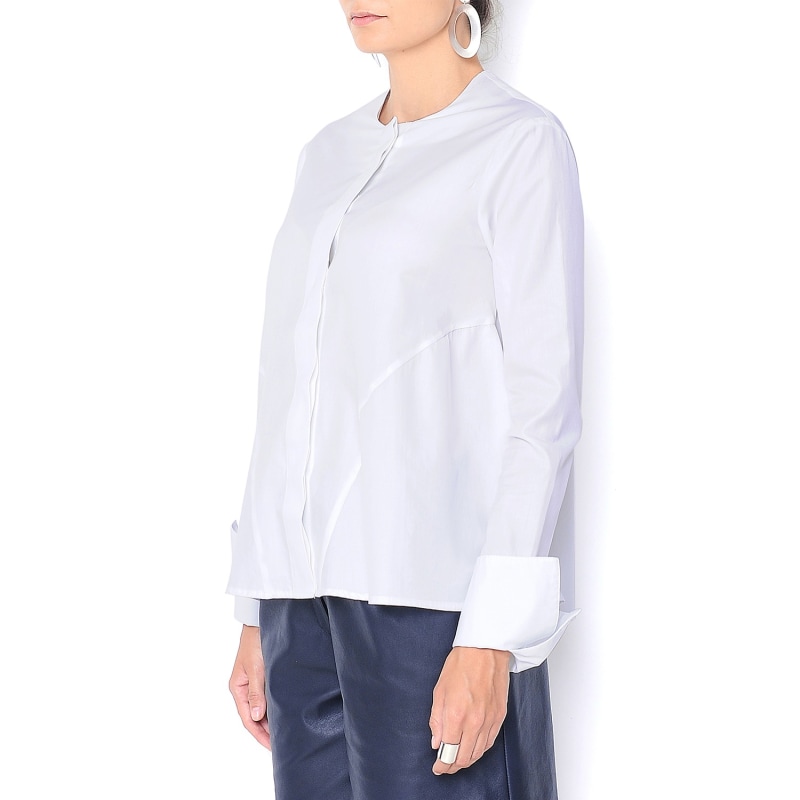 Thumbnail of Fibonacci White Cotton Shirt image