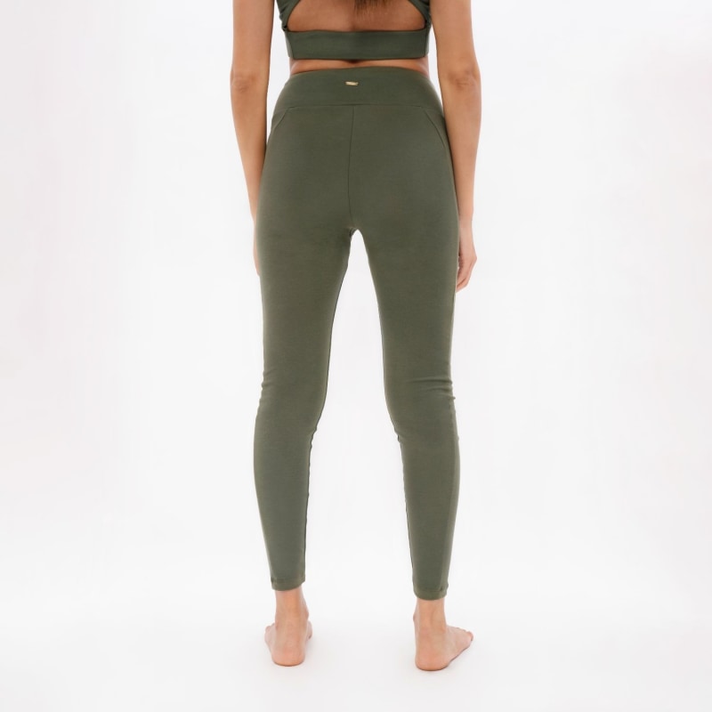 Thumbnail of Munich - Pyratex Organic Cotton Leggings - Green Ash image