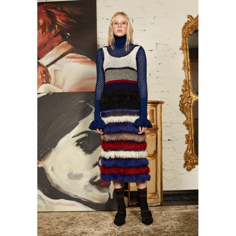 Thumbnail of Blue Knit Turtleneck image