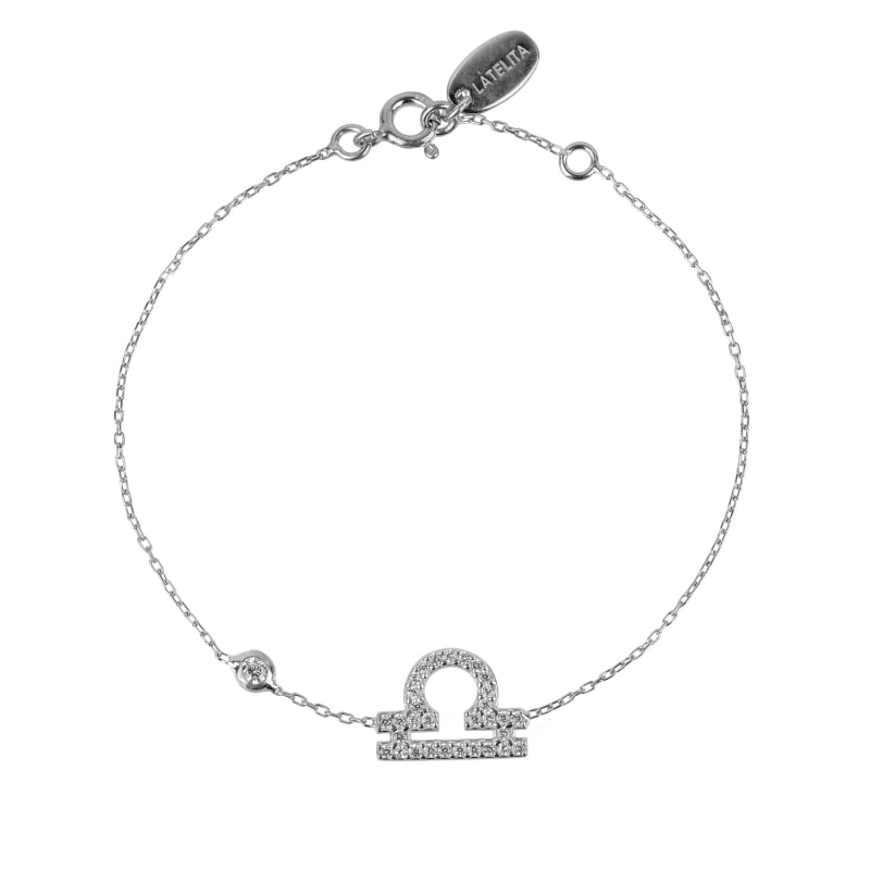 Thumbnail of Zodiac Horoscope Star Sign Bracelet Libra Silver image