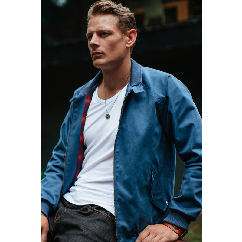 Rebel Harrington Jacket Blue | &SONS Trading Co | Wolf & Badger