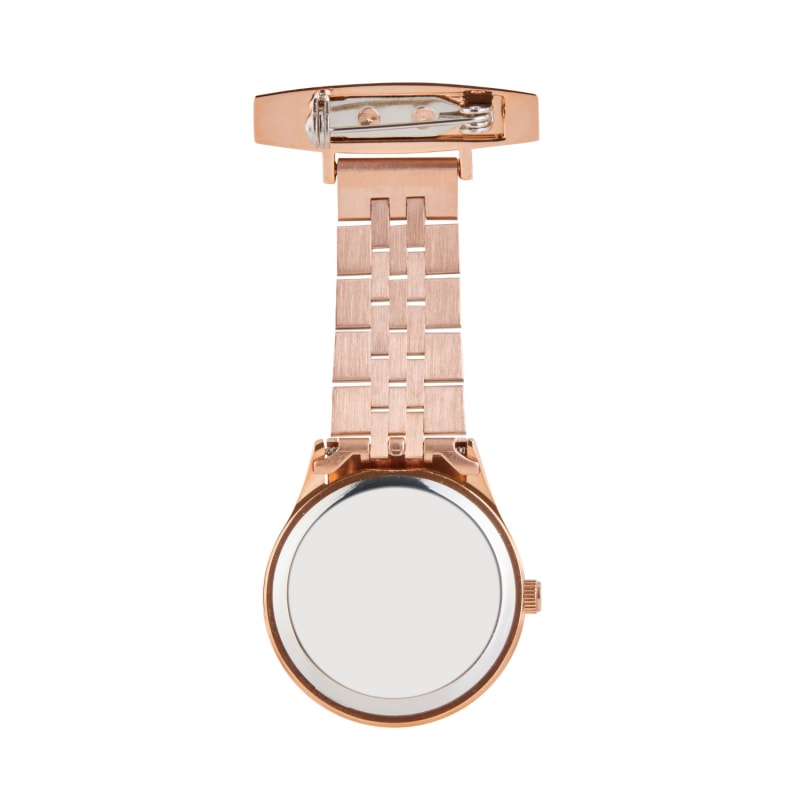 Thumbnail of Annie Apple Callista Navy/Rose Gold Link Nurse Fob Watch image