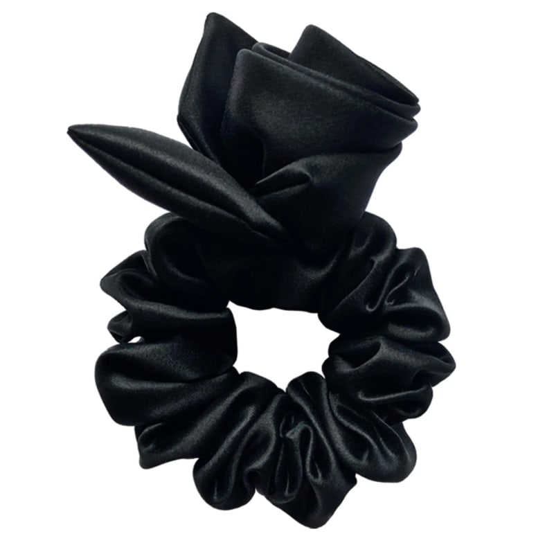 Thumbnail of Silk Scrunchie Rosie - Black image