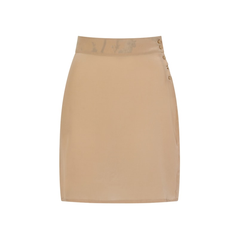 Thumbnail of Beige Silk Skirt image