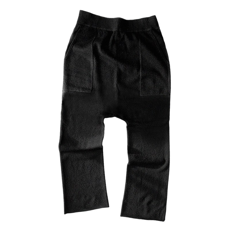 Unisex Cashmere Jogger Black, Clothing