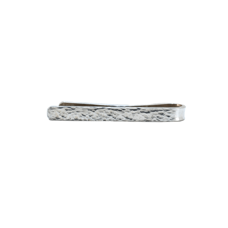 Thumbnail of Mad Men Type Hammered Sterling Silver Tie Clip image