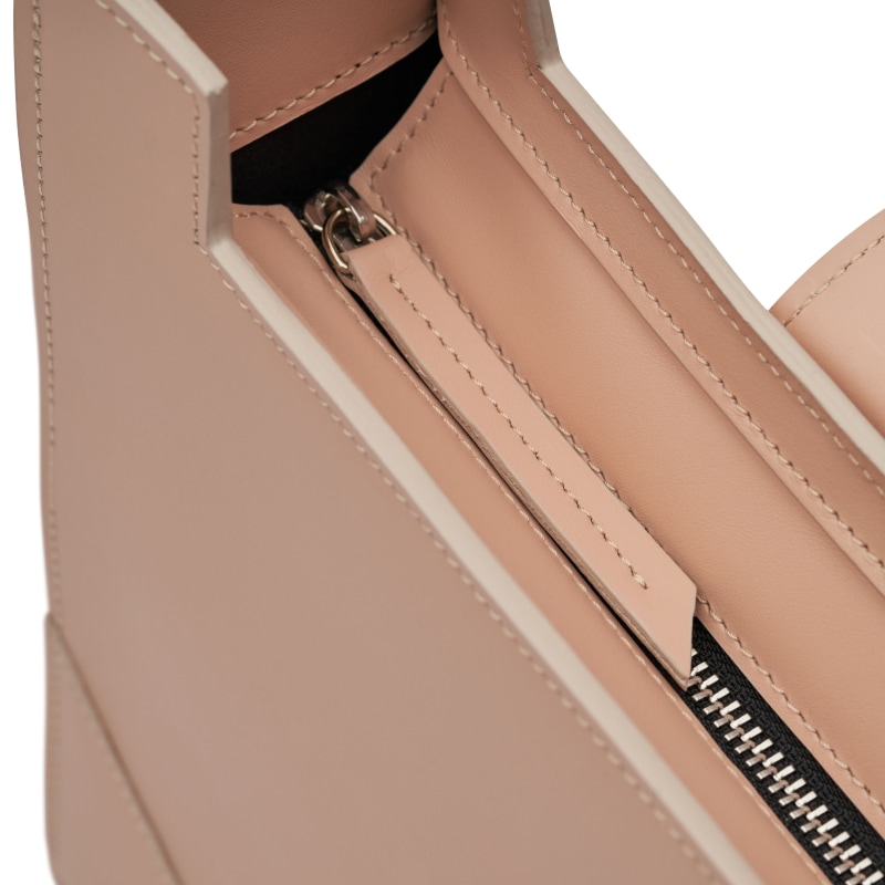 Thumbnail of "Assymetrical Shape Shoulder Bag, Nude" image