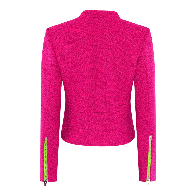 Thumbnail of Magenta Biker Jacket image