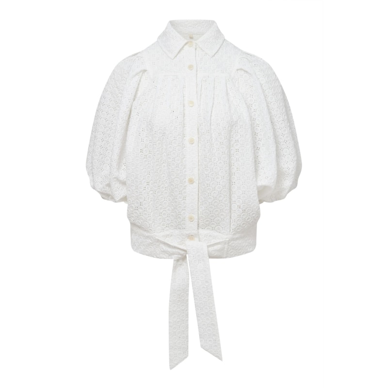 Thumbnail of Magic - Organic Cotton Broiderie Off White Blouse image