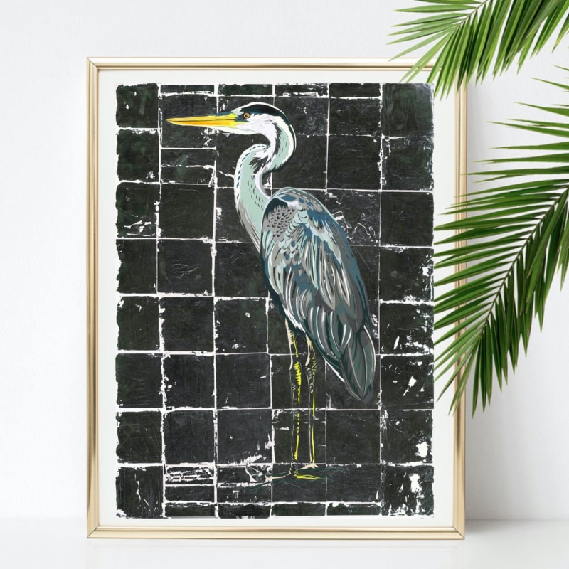 Thumbnail of Majestic Heron Limited Edition Fine Art Giclee Print image