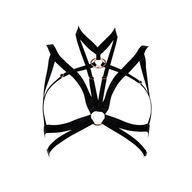 Malevolence Body Harness Bra Top Strappy Lingerie, Malice Lingerie